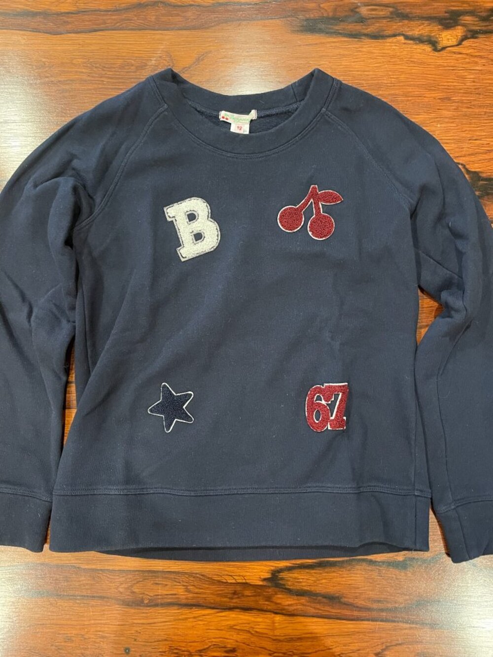 Bonpoint Navy Blue Sweatshirt Girls 12